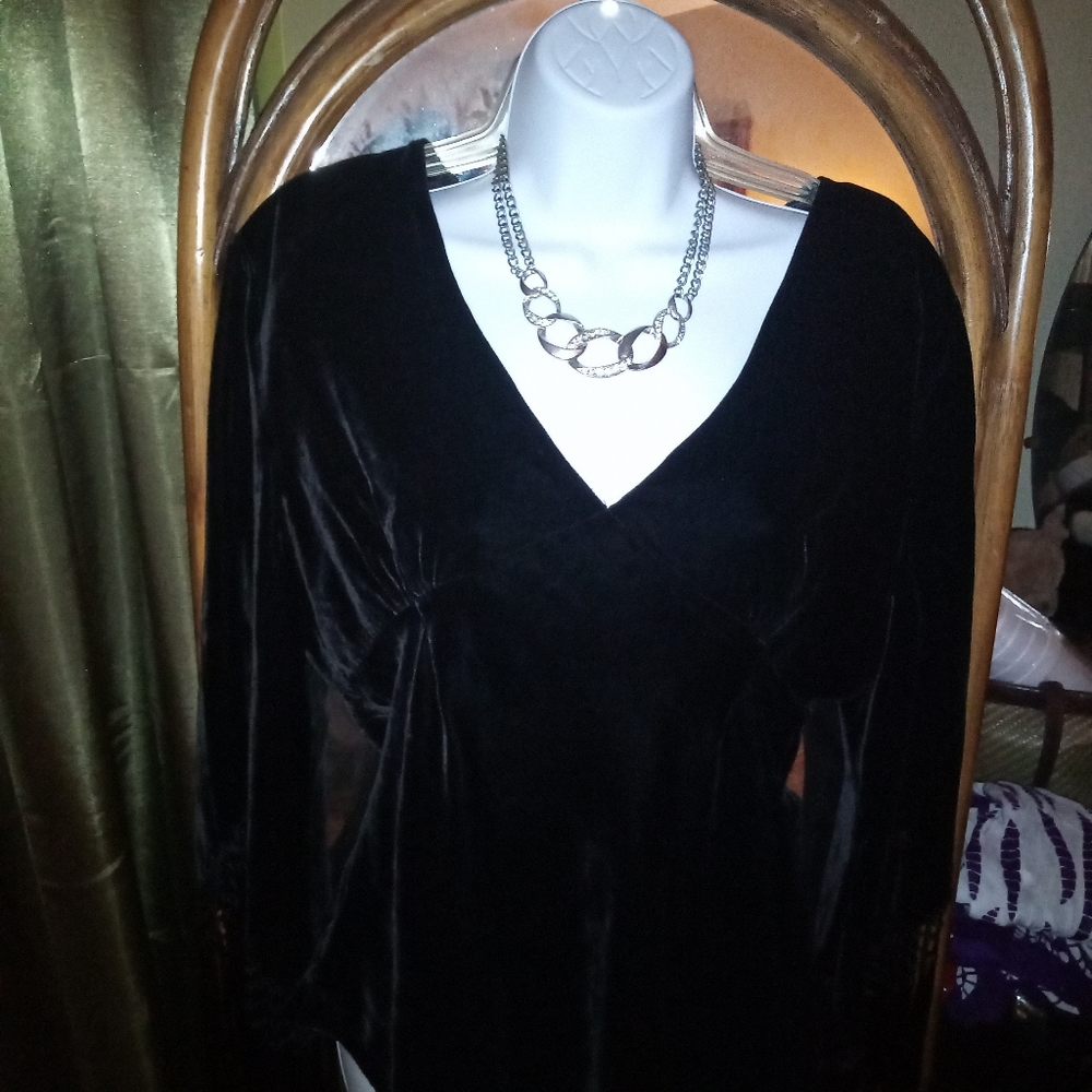 Black Velvet blouse